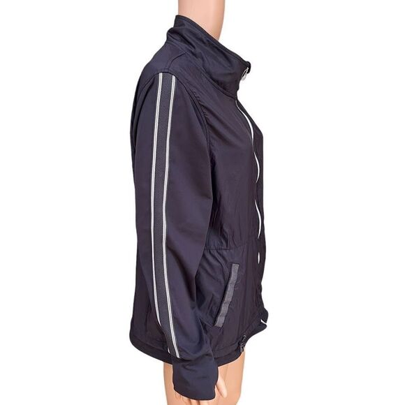 Tangerine Womens Plum Purple Full Zip Lightweight Windbreaker Track Jacket XL - Picture 2 of 7